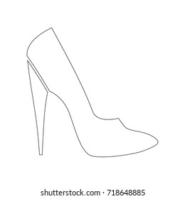 high heel shoe icon