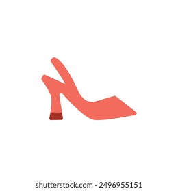 high heel shoe icon element