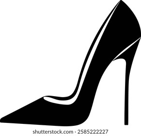 High heel shoe icon. Simple illustration of high heel shoe vector icon for web