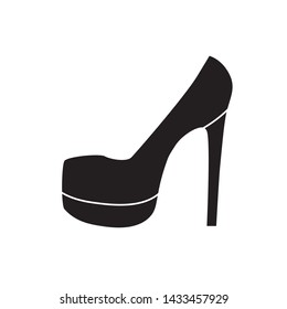 high heel shoe icon- vector illustration