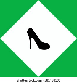 High heel shoe  icon Vector design