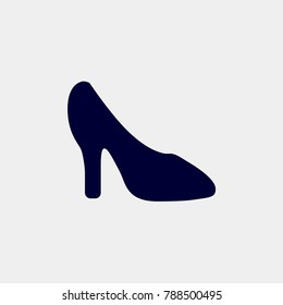 high heel shoe icon, Vector illustration