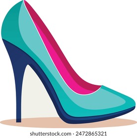 High Heel Shoe Line Icon editable