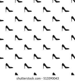 High heel shoe pattern. Simple illustration of high heel shoe vector pattern for web