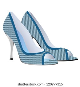 high heel shoe vector