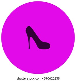 High heel shoe vector  icon