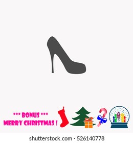 High heel shoe  vector illustration.