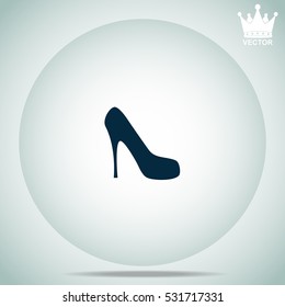 High heel shoe  vector illustration.