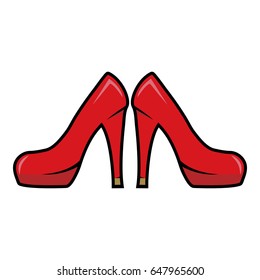 High heel shoes 