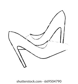 High heel shoes