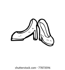 high heel shoes cartoon