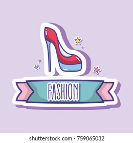 high heel shoes fashion patch design