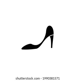 logotipo de icono de tacones altos para chicas
