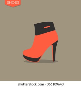 High heel shoes icon