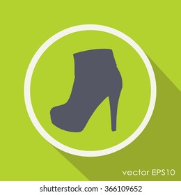 High heel shoes icon