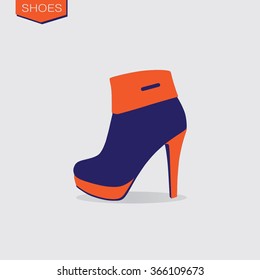High heel shoes icon