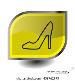 high heel shoes icon 