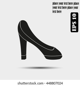 High heel shoes icon