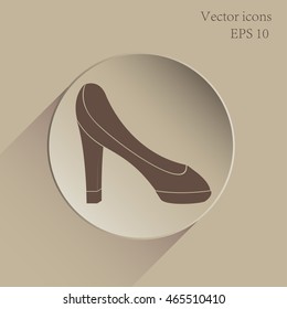 High heel shoes icon