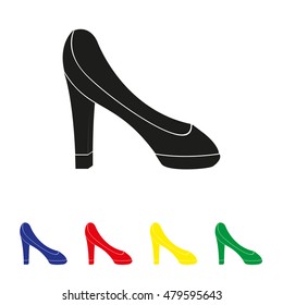 High heel shoes icon