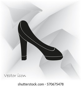 High heel shoes icon