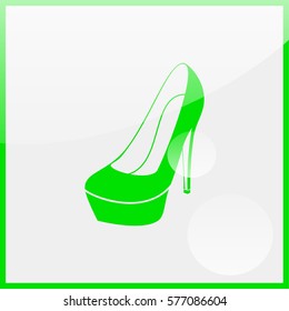 High heel shoes icon.