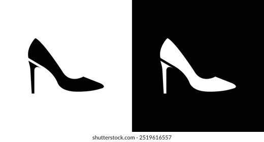 high heel shoes icon linear logo isolated