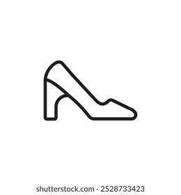 high heel shoes icon Outline vector for web ui