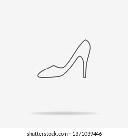 High heel shoes icon. Vector concept illustration for design.