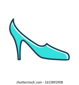 High heel shoes icon vector design template