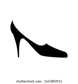 High heel shoes icon vector design template