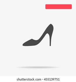 High heel shoes icon. Vector concept illustration for design.