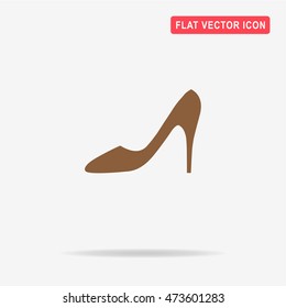 High heel shoes icon. Vector concept illustration for design.