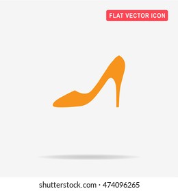 High heel shoes icon. Vector concept illustration for design.