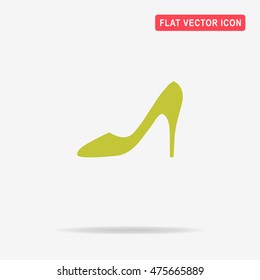 High heel shoes icon. Vector concept illustration for design.