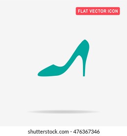 High heel shoes icon. Vector concept illustration for design.