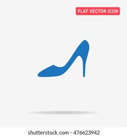 High heel shoes icon. Vector concept illustration for design.