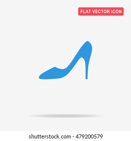 High heel shoes icon. Vector concept illustration for design.