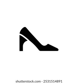 high heel shoes icon web design in vector