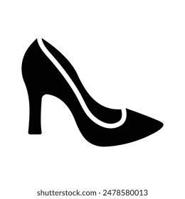 High heel shoes icon, wedding gift, expensive shoes