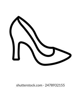 High heel shoes icon, wedding gift, expensive shoes