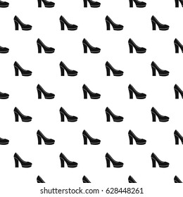 High heel shoes pattern seamless in simple style vector illustration