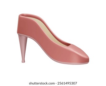  high heel shoes vector 3d icon render illustration