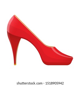 High heel shoes vector design illustration isolated on white background