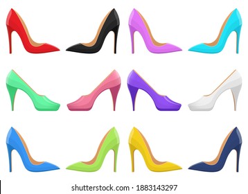 High heel shoes vector design illustration isolated on white background