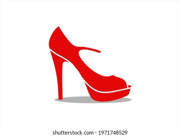 high heel shoes - vector icon