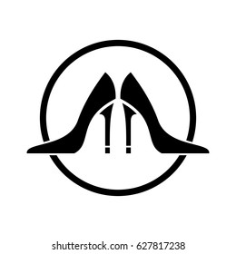 High heel shoes vector icon