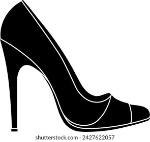 high heel shoes without background