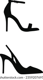 High Heel silhouette, High Heel Svg