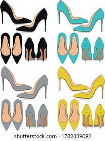 high heel stiletto pump  4 colours